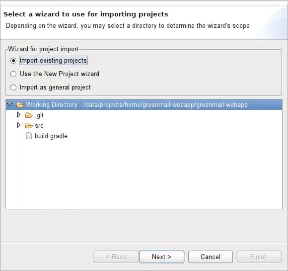 Import Project From Repository